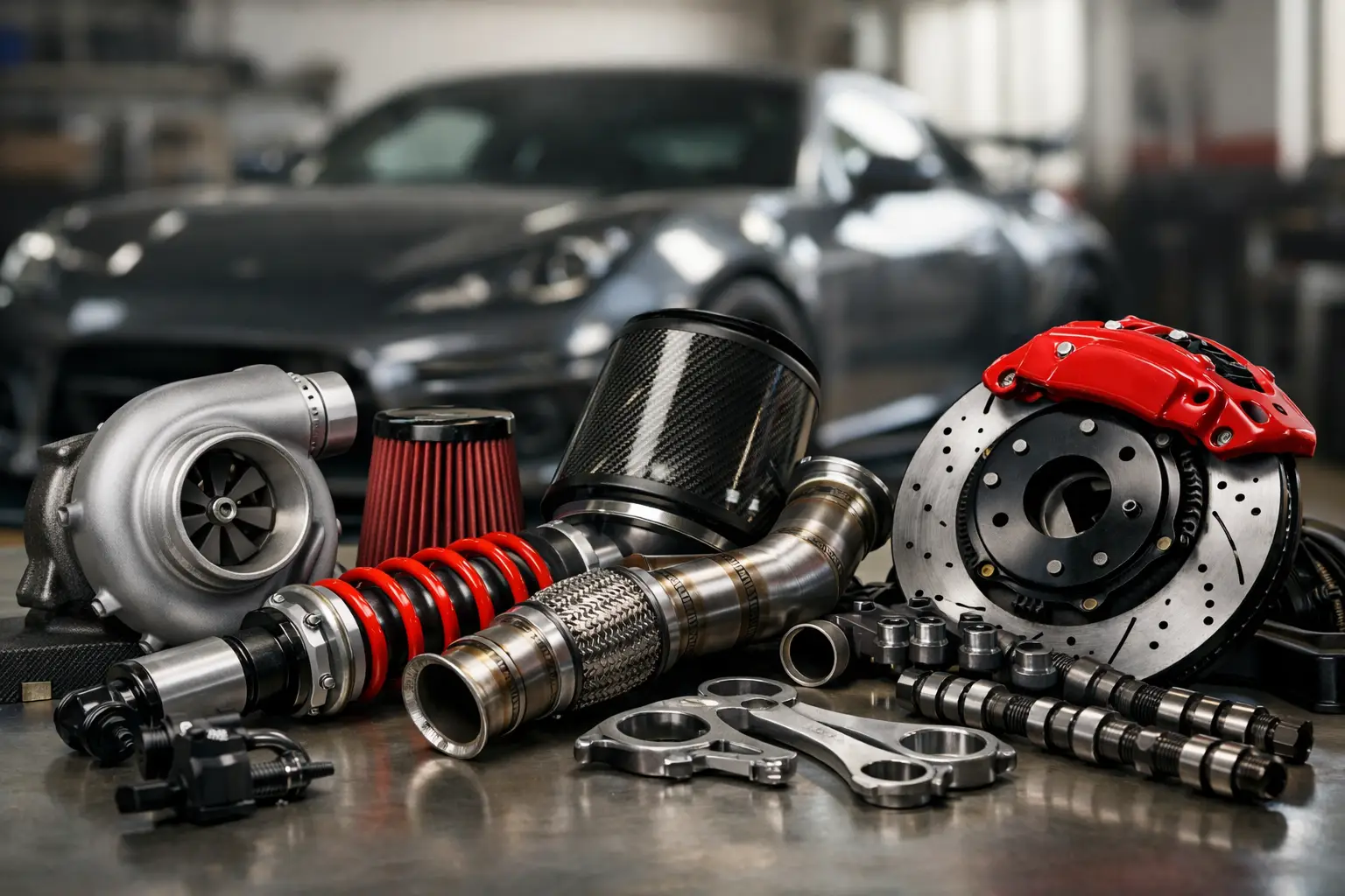 Aftermarket parts and Ovitec-branded packaging prepared for supply